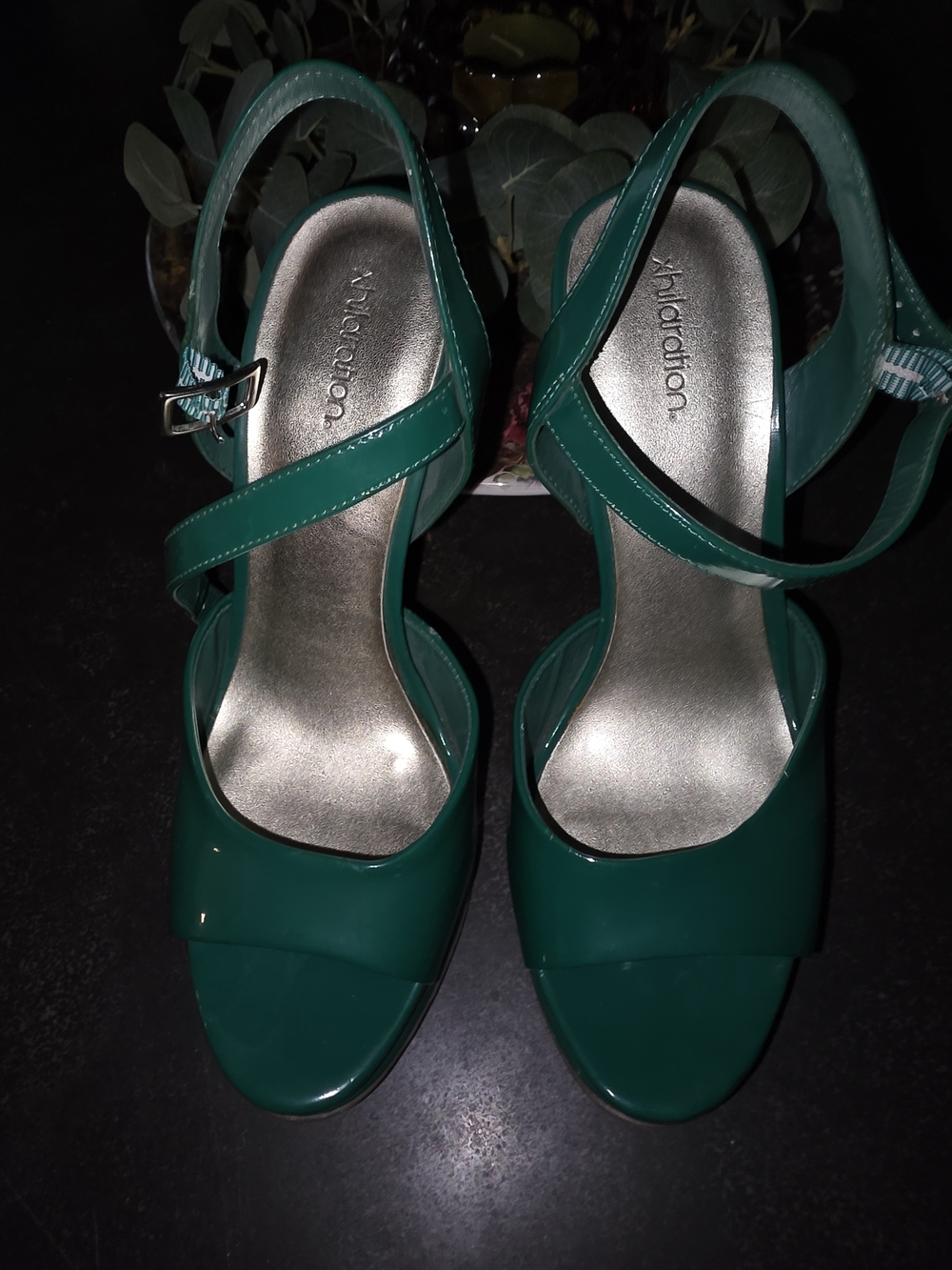 Walk-Ready Women's Green Slingback Sandals by Xhilaration